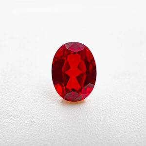 oval shape 3A quality pigeon blood lab grown ruby loose stone