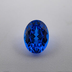 oval lab grown cobalt blue spinel stone