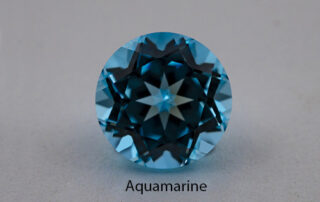 Lab grown aquamarine color sapphire