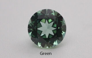 Lab grown green sapphire