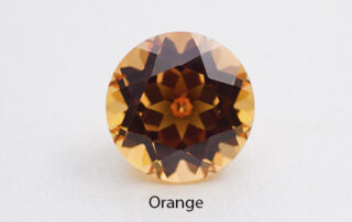 Lab grown orange sapphire