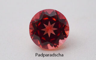 Lab grown padparadscha sapphire
